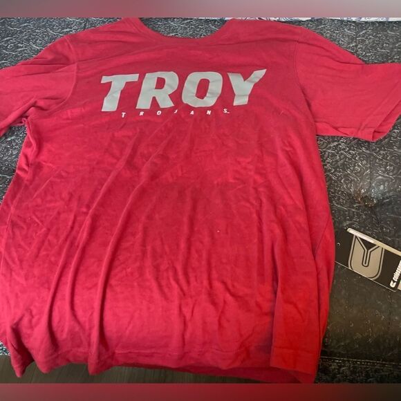 NEW Troy University Trojans Basic Block Cotton T-Shirt Men’s Size Medium NWT Co - Picture 1 of 5